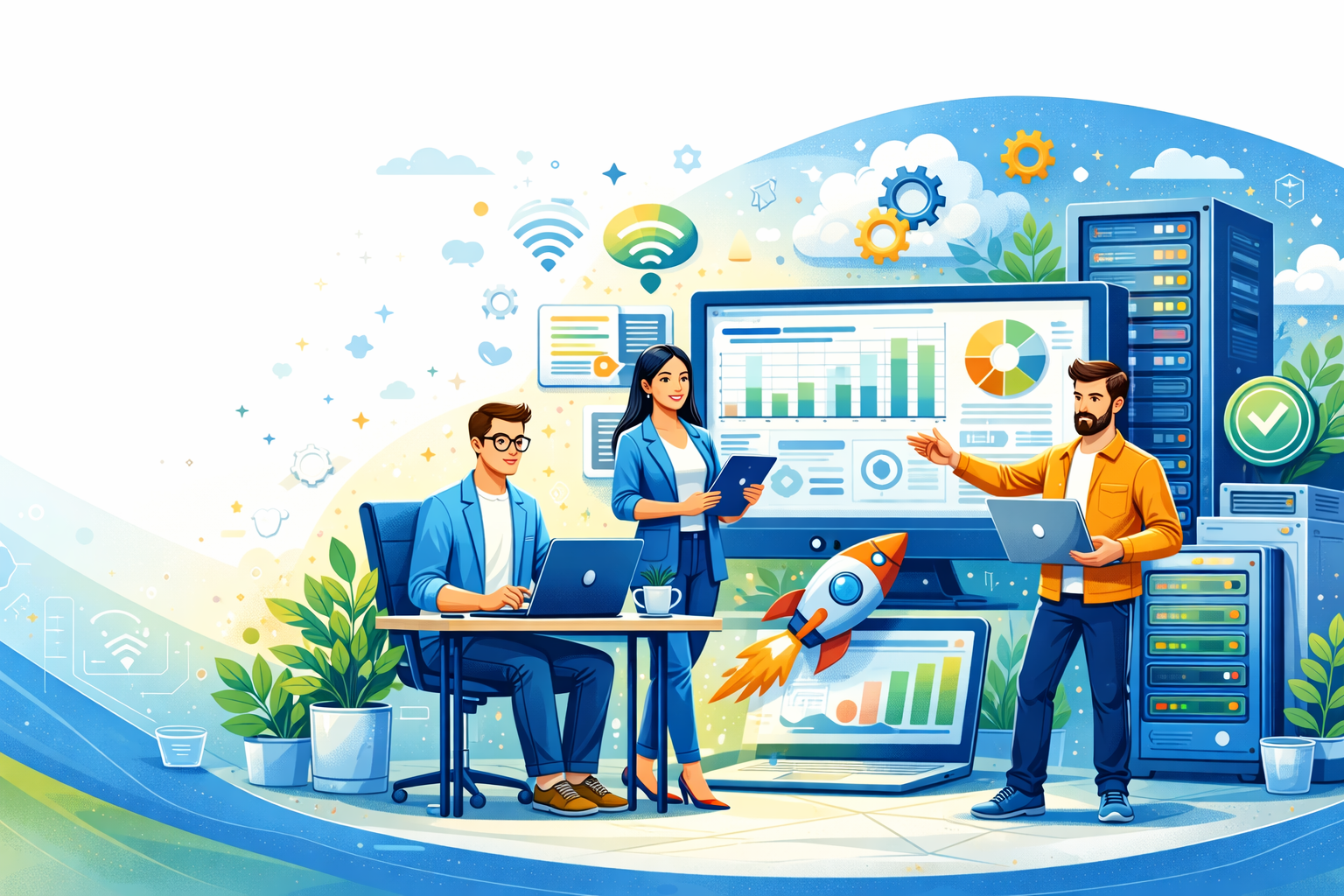 Indice Infotech analytics team hero visual